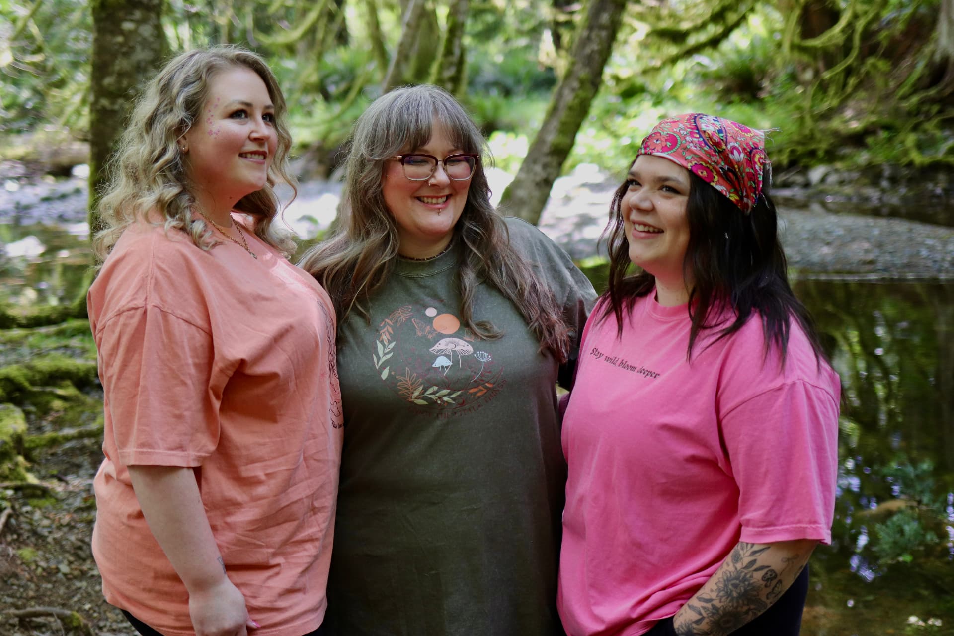 Brooklyn and friends together in the forest